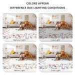 Yarooge 8x10 Floral Area Rug, Machine Washable