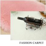 Heart Shaped Faux Fur Area Rug - Purple