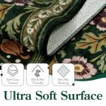 Moynesa 6ft Floral Round Boho Area Rug