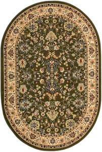 Yasmin Collection 6x9 Oval Green Rug