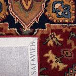 Traditional Oriental Medallion Red Wool Round Rug