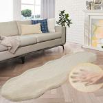 Beige 60x180 cm Soft Fur Rug for Bedroom