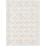 Floral Vintage 9x12 Washable Area Rug in Camel