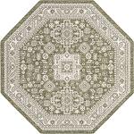 Outdoor Aztec Collection 8 Ft Green Rug