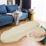 Beige 60x180 cm Soft Fur Rug for Bedroom