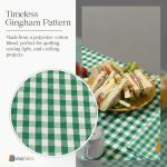 60" Wide Kelly Gingham Fabric for Crafts