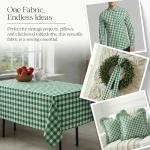 60" Wide Kelly Gingham Fabric for Crafts