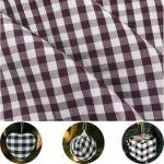 Lightweight Black White Gingham Fabric for DIY Projects