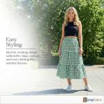 60" Wide Kelly Gingham Fabric for Crafts