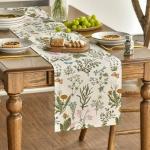 Wildflowers Floral Spring Table Runner 13x72 Inch