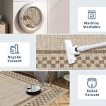 5x7 Non-Slip Washable Modern Area Rug