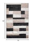 Modern Geometric Indoor Rug with Jute Backing