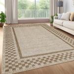 5x7 Non-Slip Washable Modern Area Rug