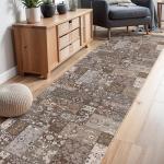 Washable 3x12 Vintage Patchwork Runner Rug