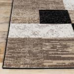 Modern Geometric Indoor Rug with Jute Backing