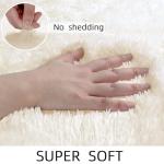 MATIIUI Fluffy Cream Rug Small 2x3 Area Rugs for Bedroom Living Room, Non-Slip Ultra Soft Area Rugs for Pet, Kids Room, Girls Room, Dorm, Study, Office, Entryway, Playroom, Easy Clean,Modern Carpet