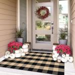 Buffalo Plaid Checkered 3x5 Ft Entryway Rug