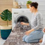 Washable 3x12 Vintage Patchwork Runner Rug