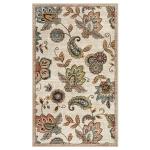 Beige Washable Floral 3x5 Area Rug