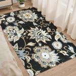 Lahome Floral Washable 3x5 Non-Slip Area Rug