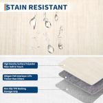 5x7 Washable Non-Slip Ivory Area Rug