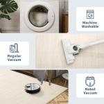 5x7 Washable Non-Slip Ivory Area Rug