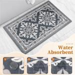 Non-Slip Washable Kitchen Rugs - 3-Piece Set