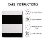 Striped Welcome Mat for Indoor and Outdoor Use