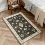 Vintage Floral Washable Non-Slip Area Rug 2'x3