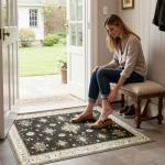 Vintage Floral Washable Non-Slip Area Rug 2'x3