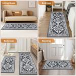 Non-Slip Washable Kitchen Rugs - 3-Piece Set