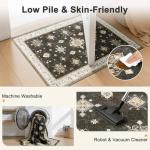 Vintage Floral Washable Non-Slip Area Rug 2'x3