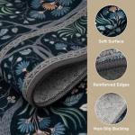 Joydeco 5x7 Machine Washable Boho Floral Rug