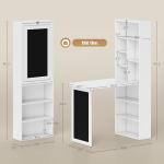 HOMCOM 2-in-1 Desk with Blackboard and Shelf