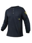 Navy Blue Long Sleeve Fire Resistant Shirt