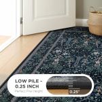 Joydeco 5x7 Machine Washable Boho Floral Rug