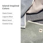 Cariloha Coastal Gray Two-Toned Bath Towel