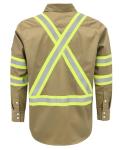 High-Visibility Fire-Resistant Men's Shirt, Kaki