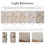 HUGEAR 4x6 Beige Shag Area Rug - Soft & Non-Slip