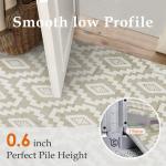 Beige Super Soft Shag 4x6 Living Room Rug