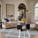 HUGEAR 4x6 Grey Shag Area Rug - Soft & Non-Slip