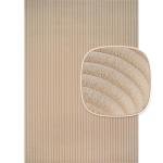 Beverly 4x6 Fluffy Plush Area Rug in Beige