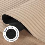 Beverly 4x6 Fluffy Plush Area Rug in Beige