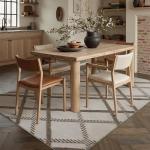 HUGEAR 4x6 Brown Shag Area Rug - Soft & Non-Slip