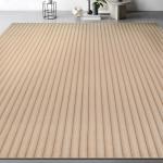 Beverly 4x6 Fluffy Plush Area Rug in Beige