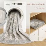 Tortania 6' Round Washable Boho Area Rug