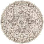 6ft Round Vintage Soft Washable Area Rug