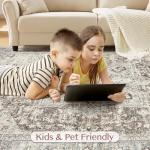 Tortania 6' Round Washable Boho Area Rug