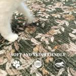 Jinchan Eden Floral Round Washable Area Rug 6ft