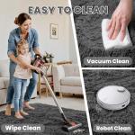 8x10 Area Rugs for Living Room: Ultra Soft Fluffy Shag Grey Rugs for Bedroom, Non-Slip Large Fuzzy Plush Rug Indoor Floor Carpet for Nursery Kids Boys Girls Room, Dorms, Playroom, Modern Home Decor